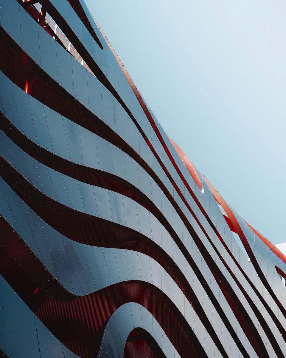 symbol architectural photography of gray building petersen automotive museum