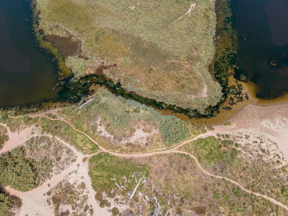 landscape bird's-eye view of island outdoors