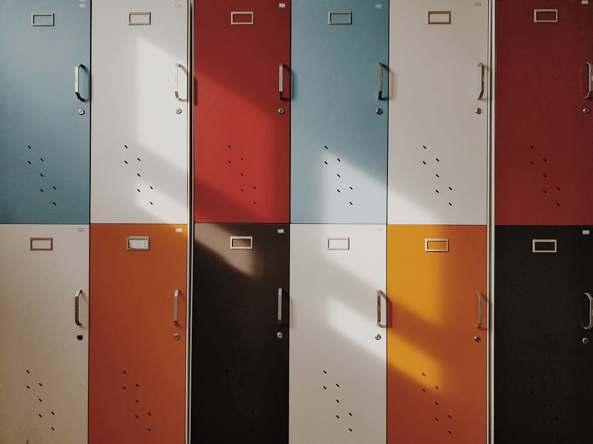 locker assorted-color lockers color