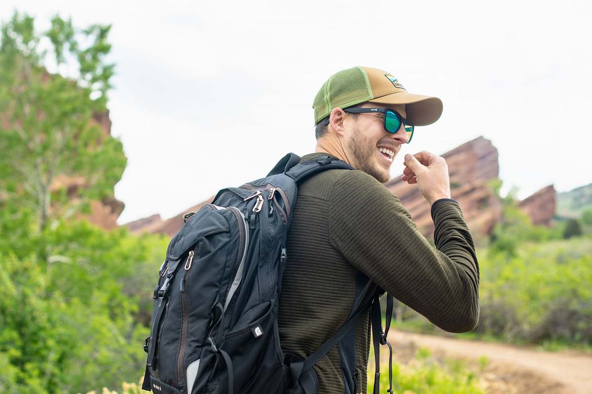 accessories unknown person facing sideways outdoors accessory