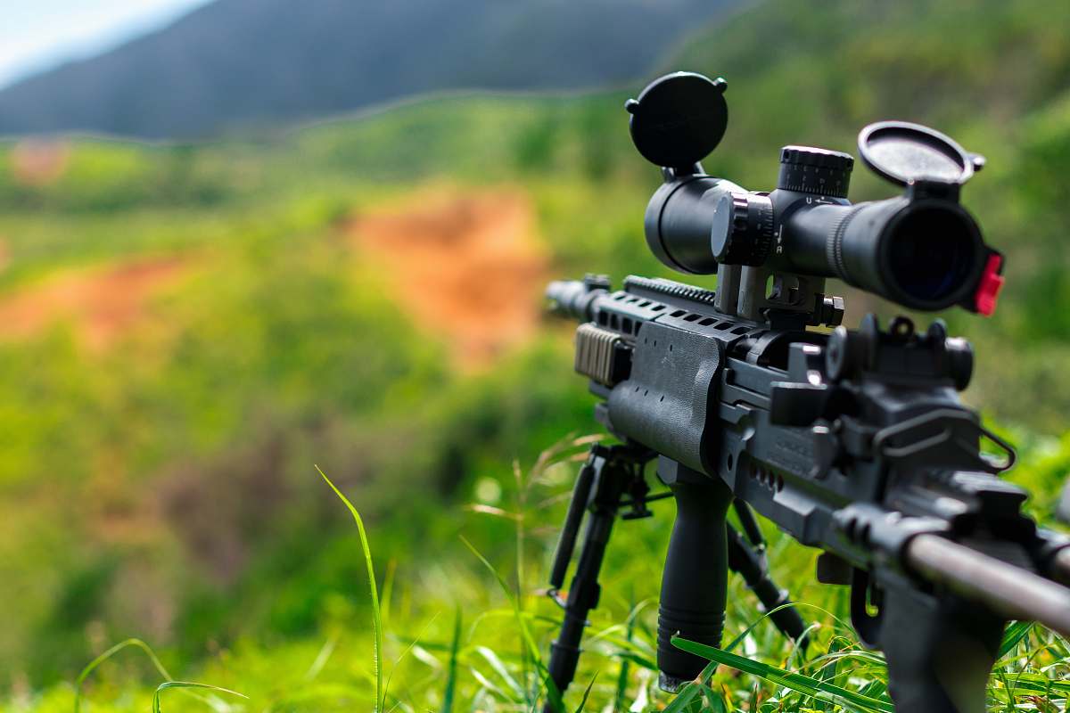 rifle rules of third photography of sniper rifle weapon