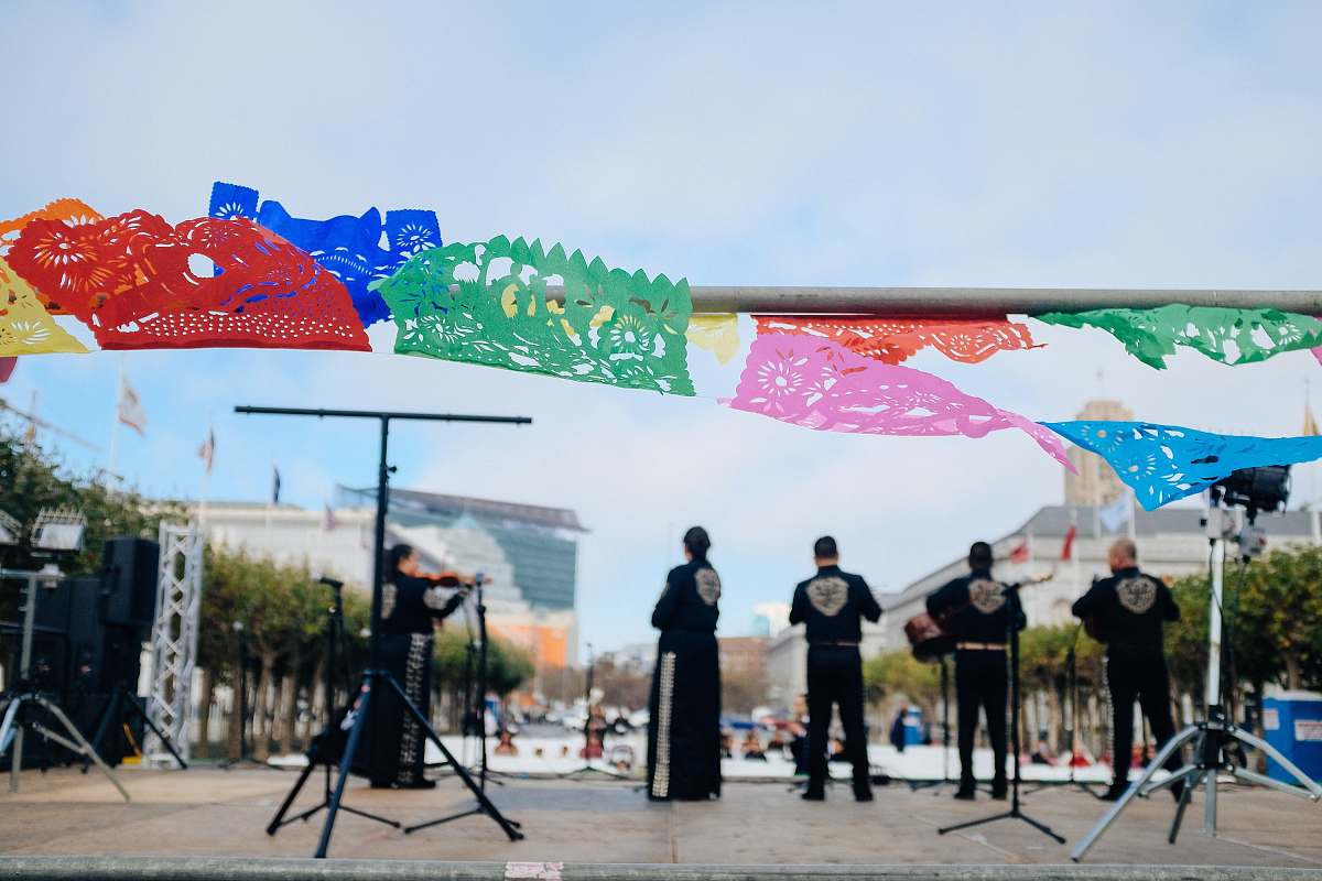 bike band playing on stage during daytime vehicle