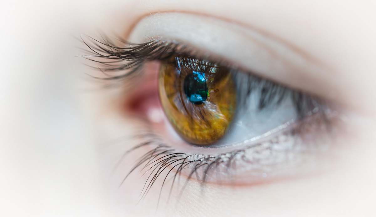  selective focus photography of human eye 