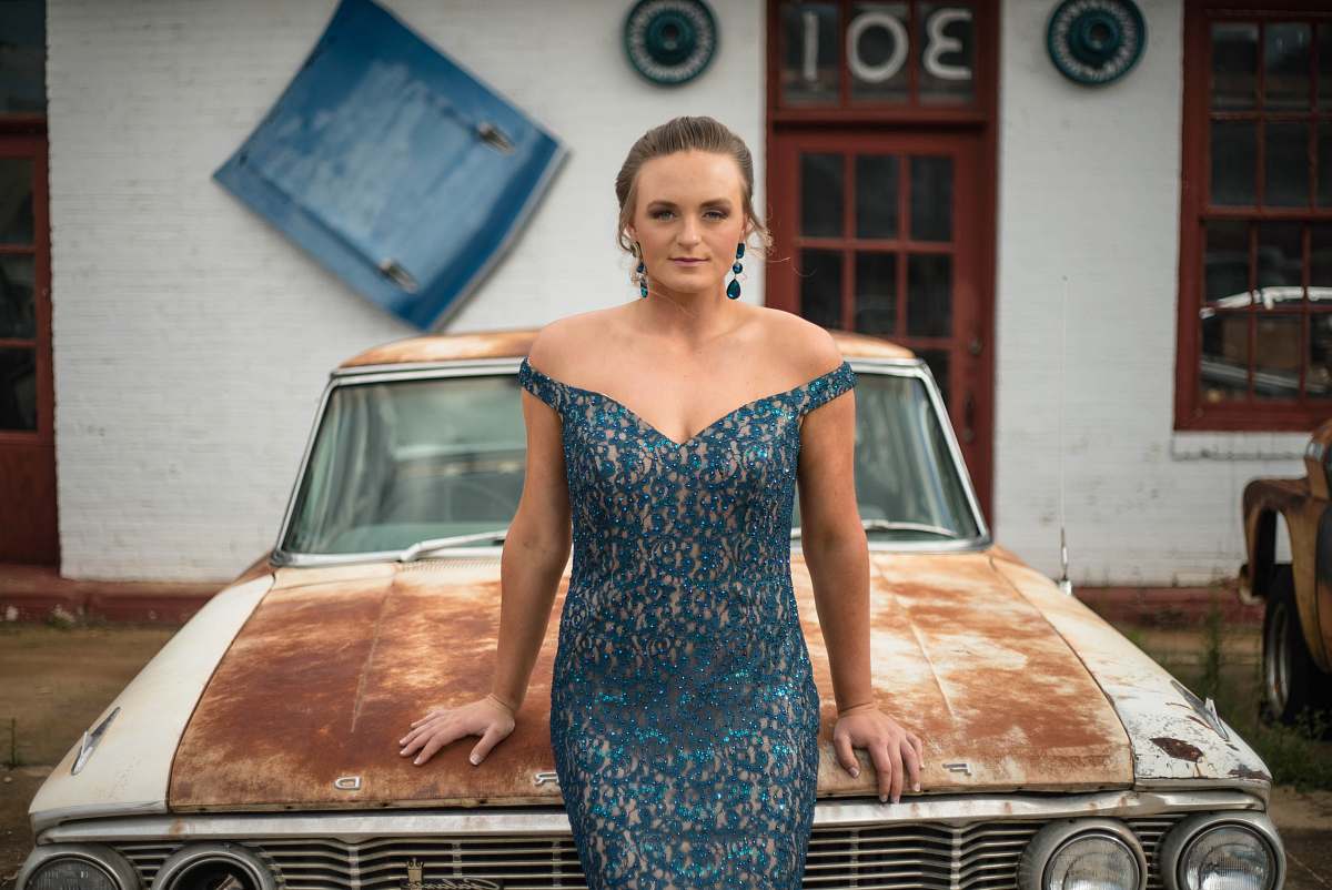 clothing woman wearing blue off-shoulder dress robe