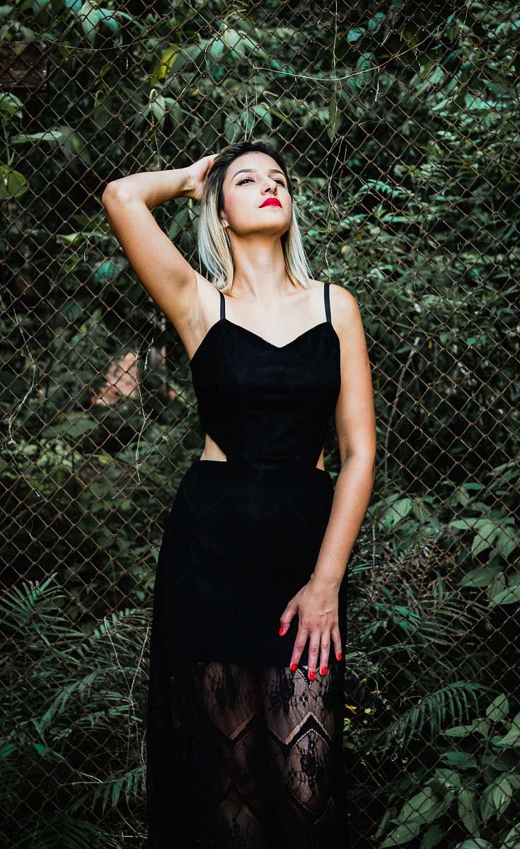 clothing women's black spaghetti-strap dress evening dress