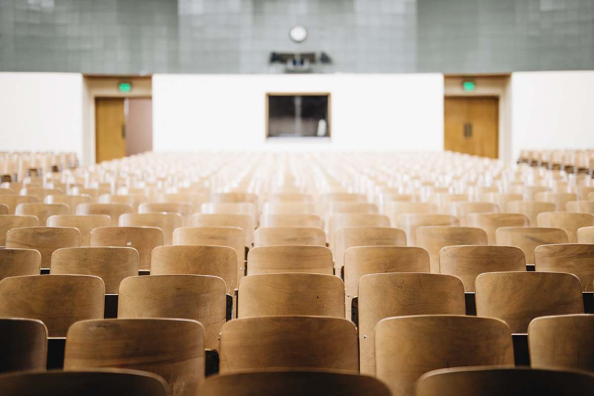 furniture empty chairs in theater education