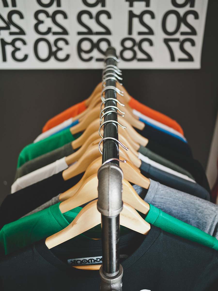 Hangers Assorted-color Hanged Shirts With Hangers Fashion Image - Free