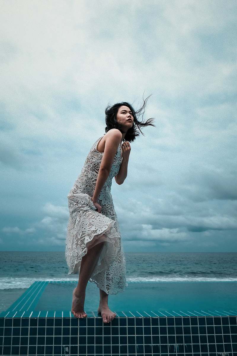 apparel woman standing outdoors clothing