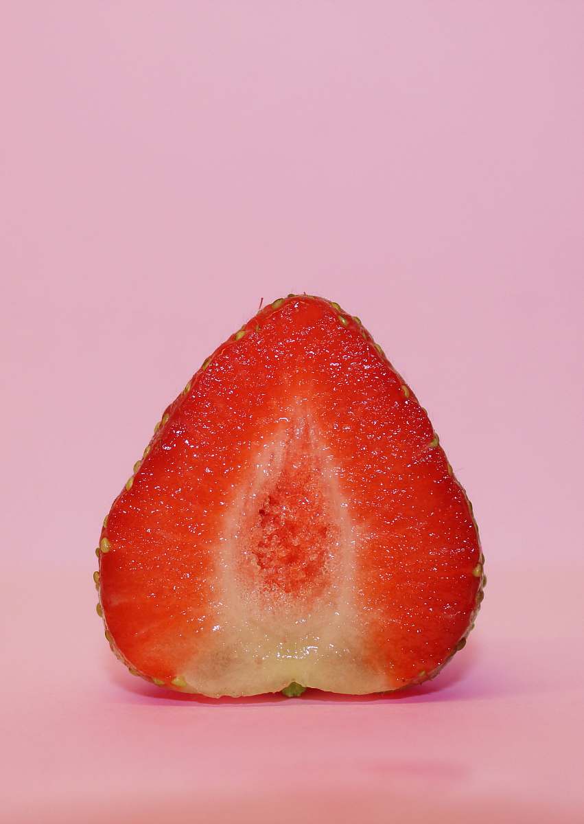 fruit sliced strawberry plant