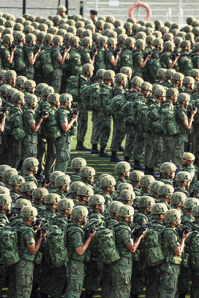 person soldiers standing aligned together military uniform