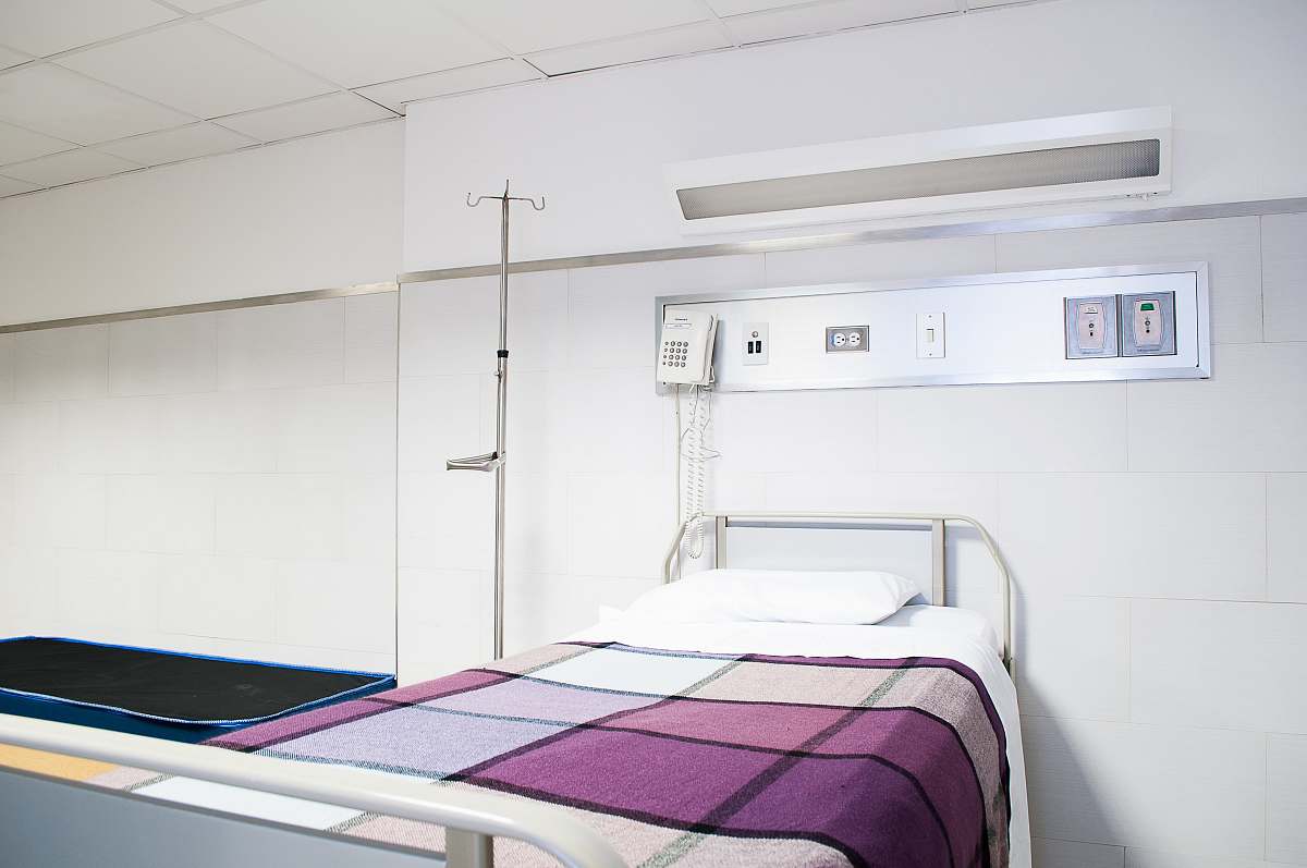 hospital empty hospital bed bed