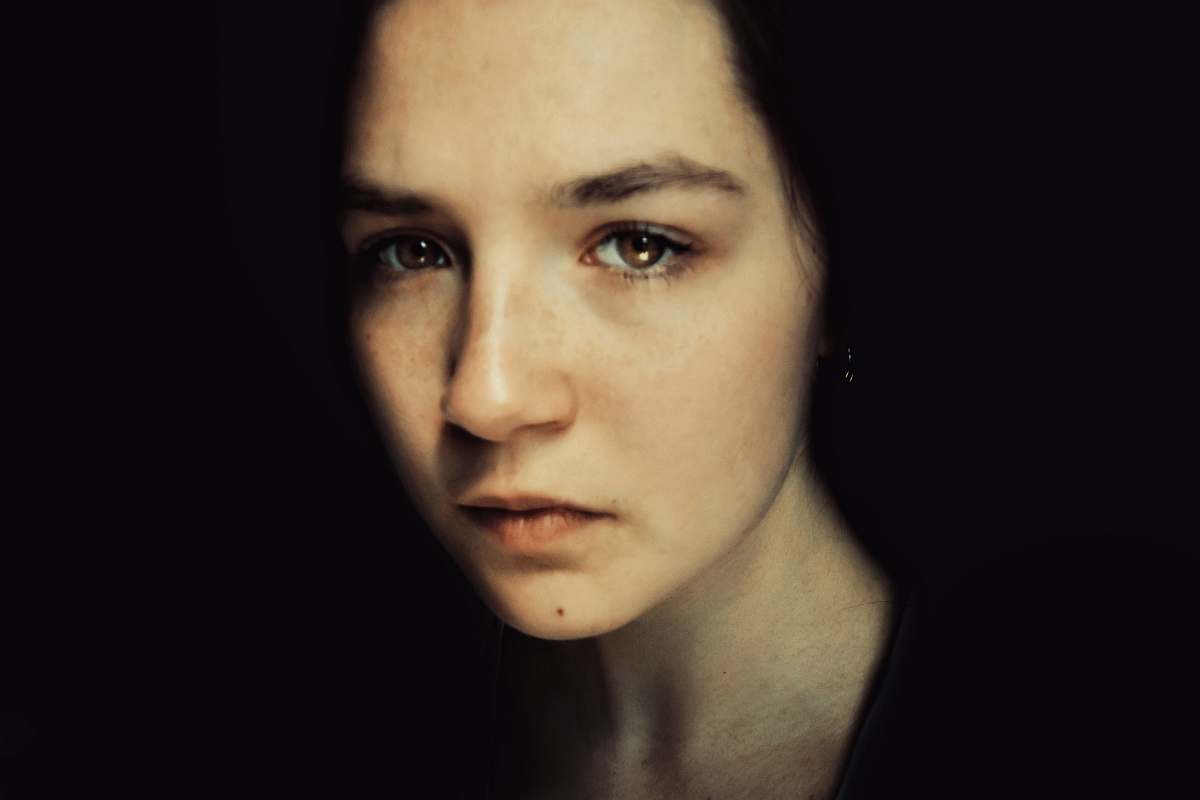head woman's face skin