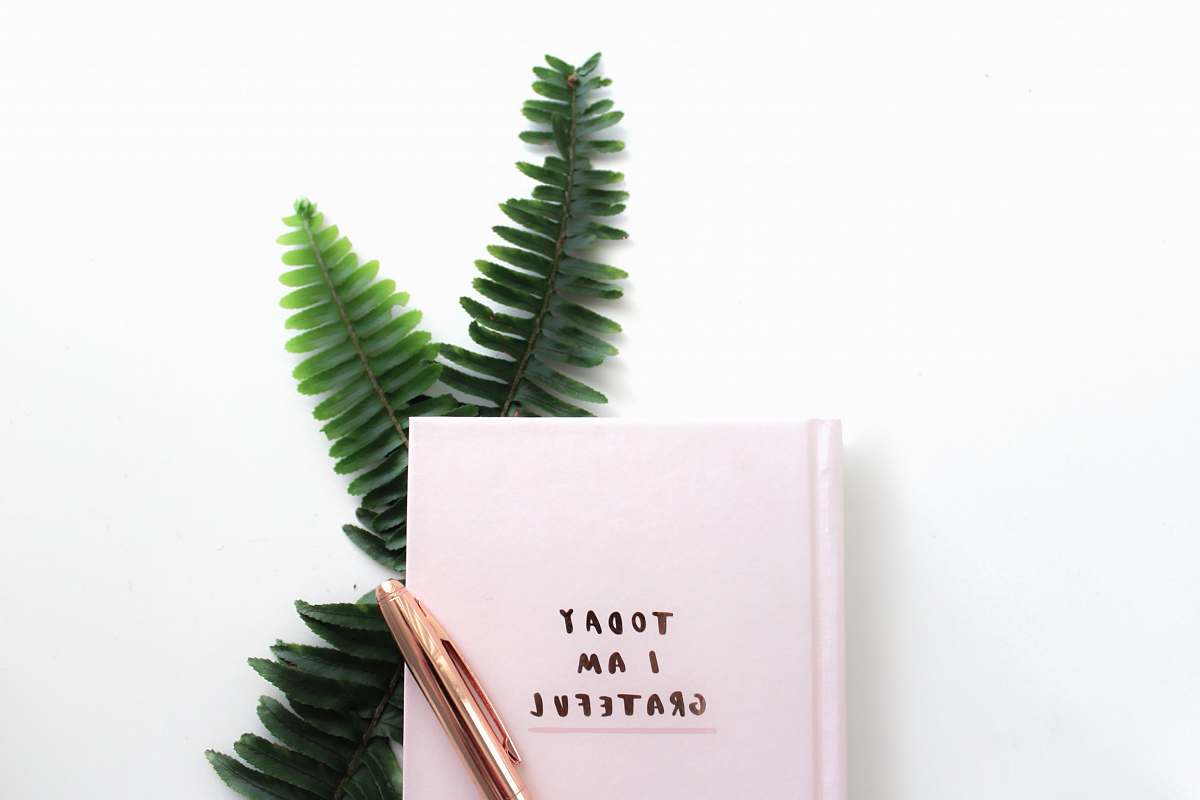 lay gold pen on top of Today I Am Grateful book appreciation
