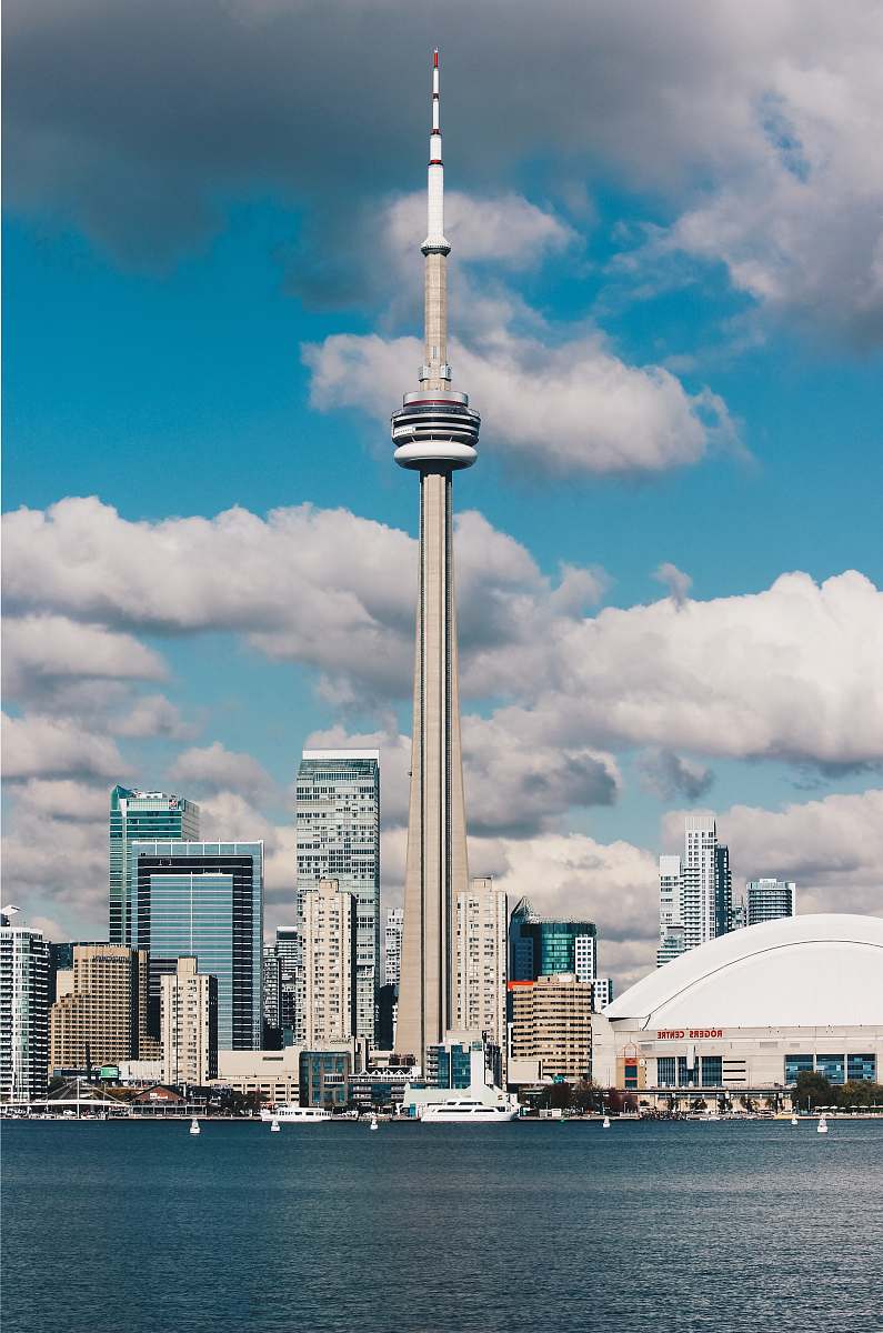 building photography of CN Tower, Canada harbourfront