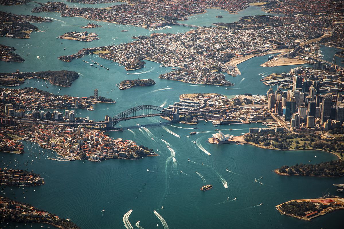 aerial photography of bridge