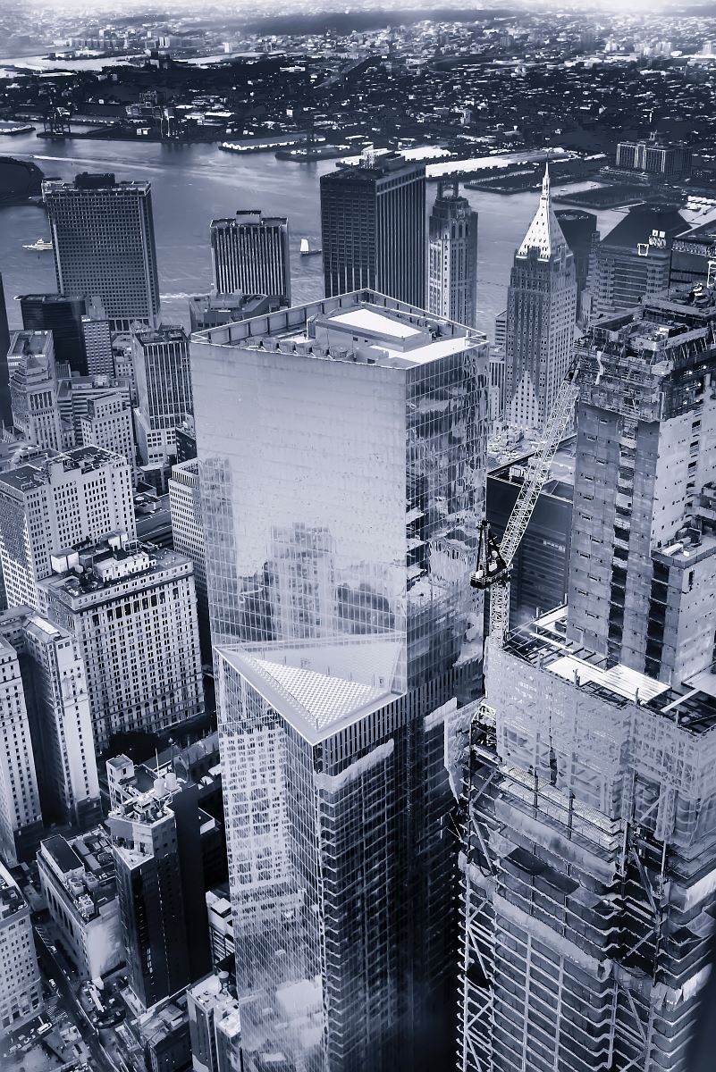 aerial photography of city skyline