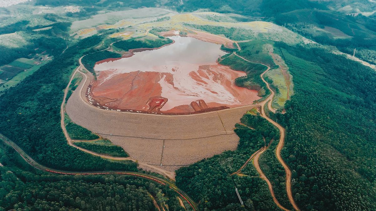 aerial photography of mountain