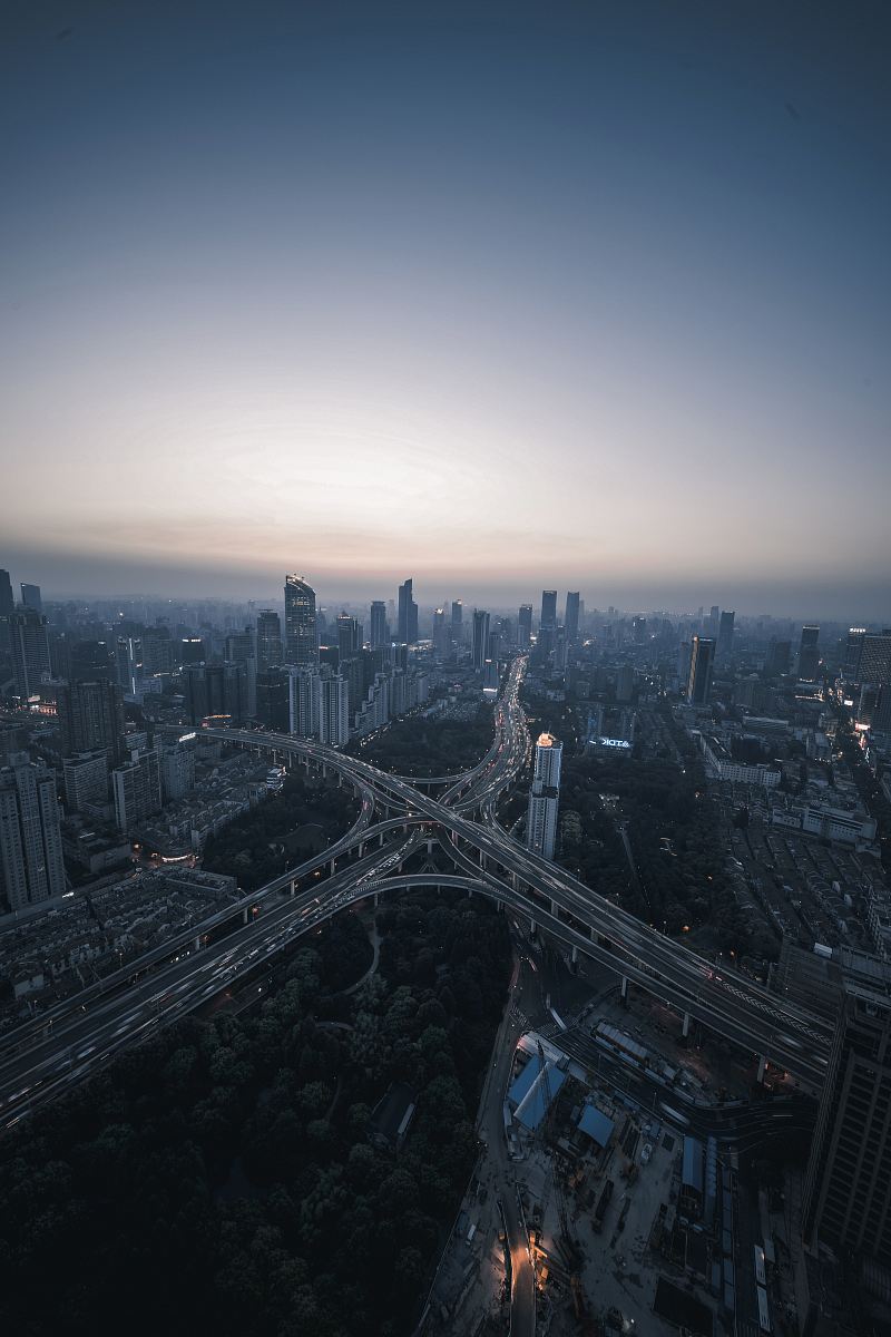 bird's eye view of cityscape