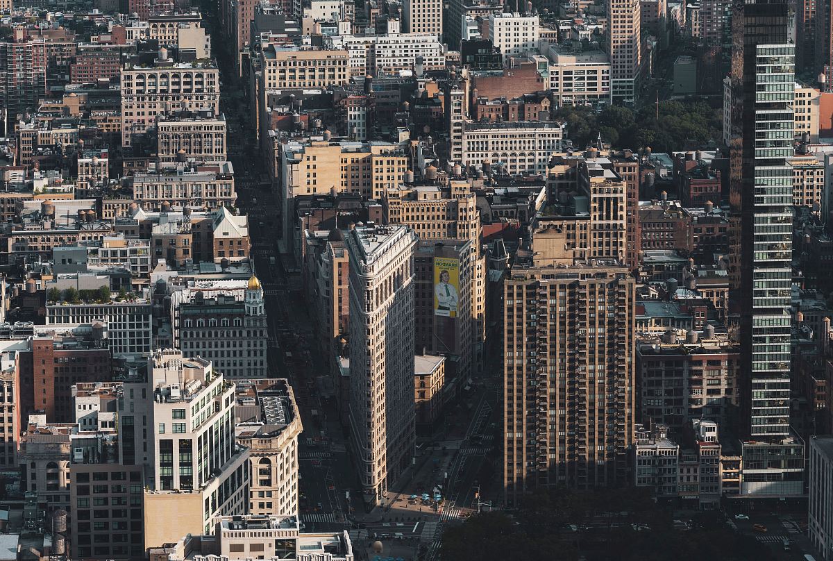 bird's-eye view photography of city