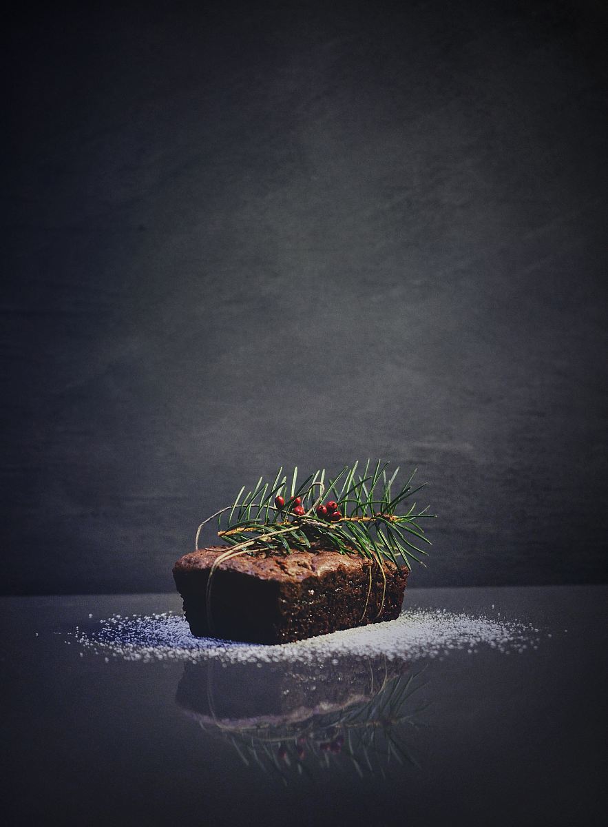 green plants on baked bread