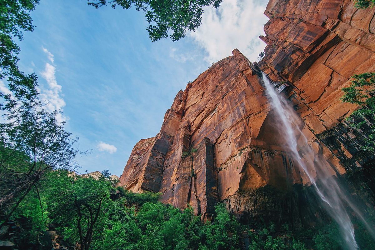landscape photography of brown mountain