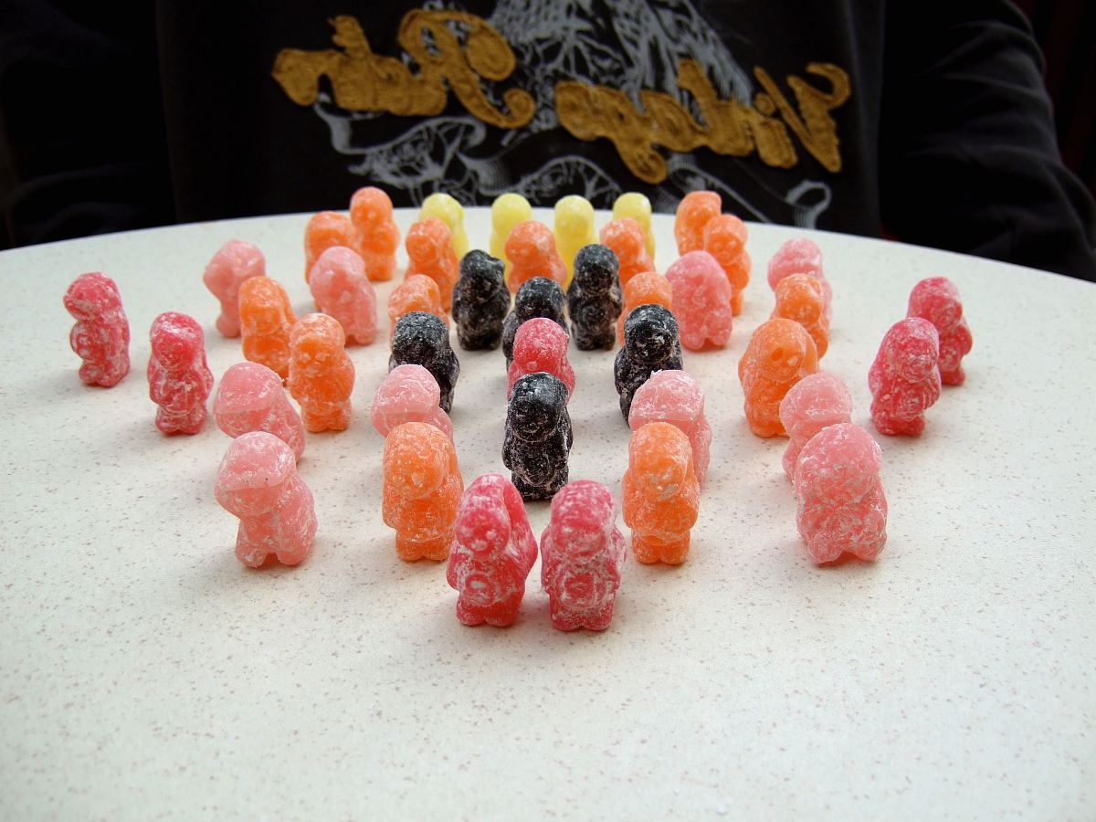multicolored mini figure lot