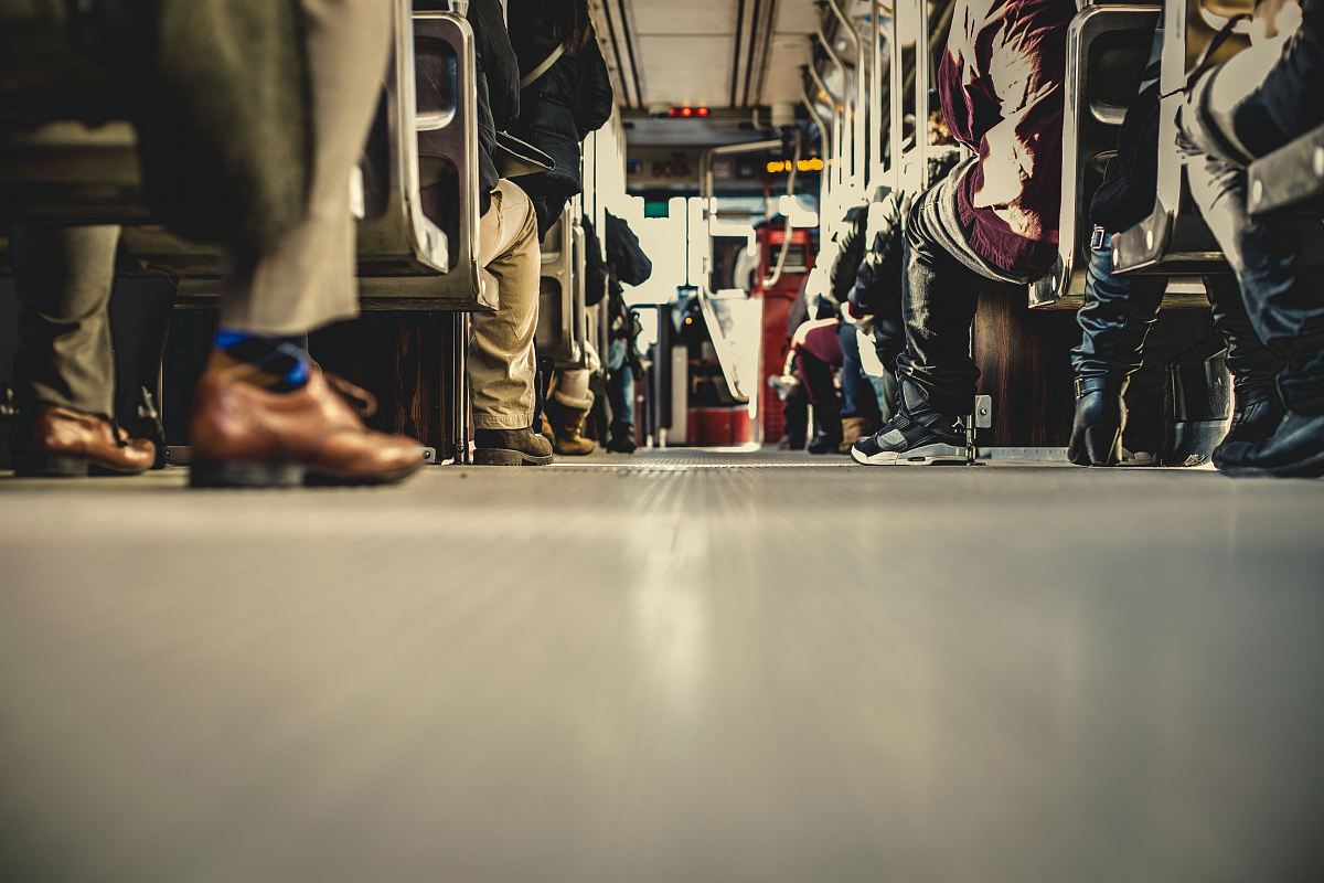 people sitting inside bus