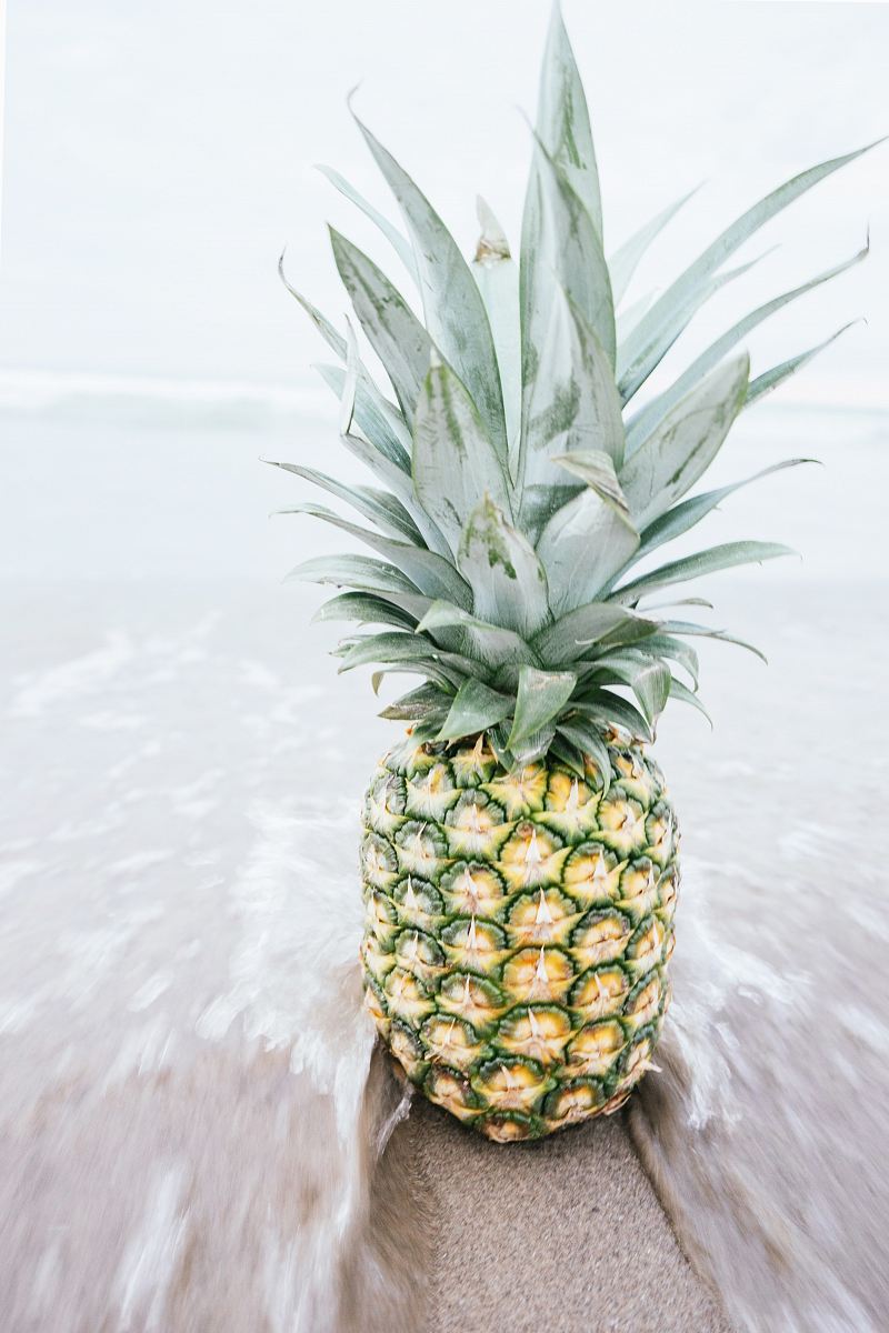 pineapple on shore
