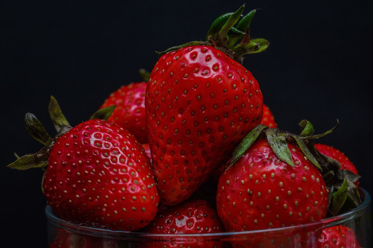 red strawberry fruits