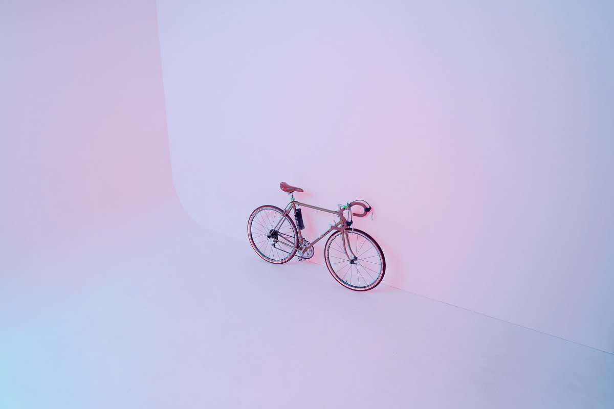 bicycle pink road bike vehicle