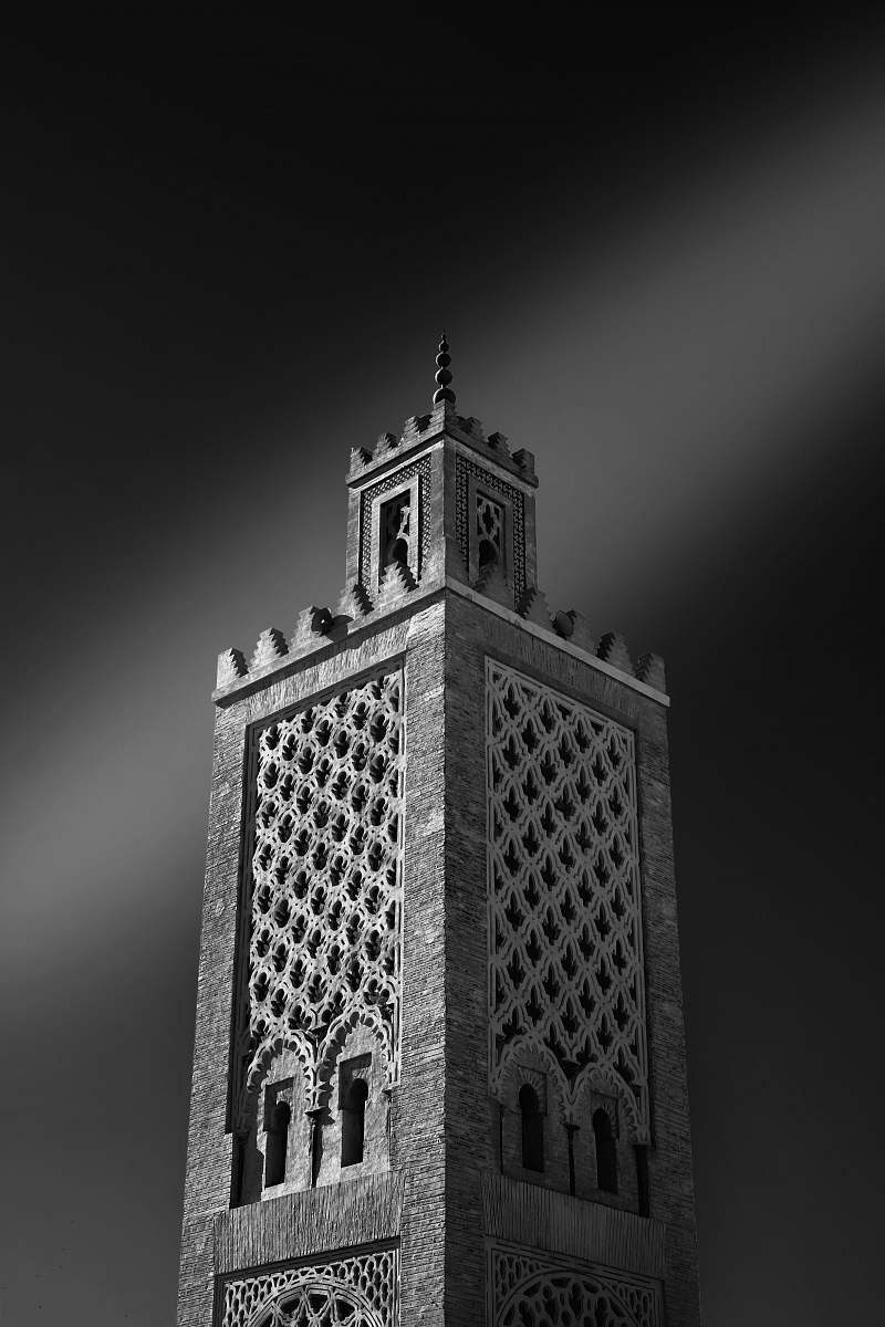 marrakesh grayscale photo of concrete building morocco