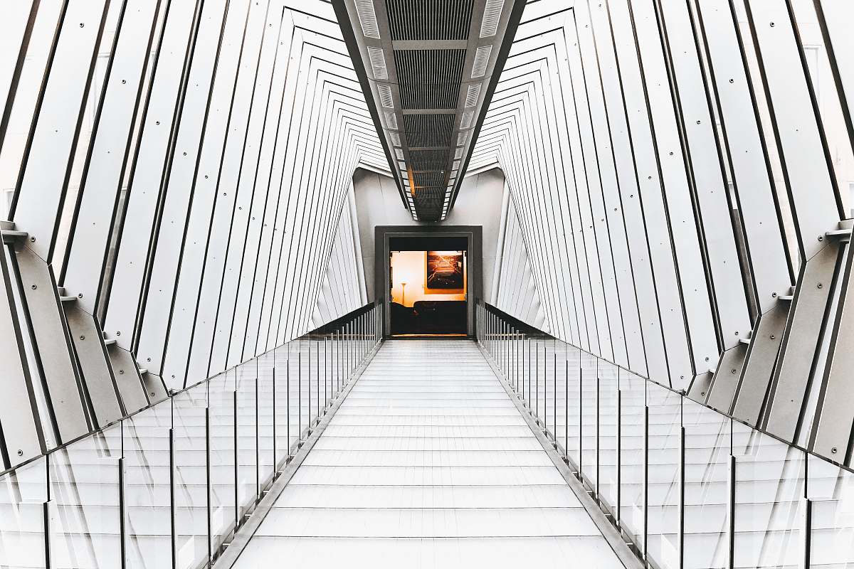white gray hallway columbus