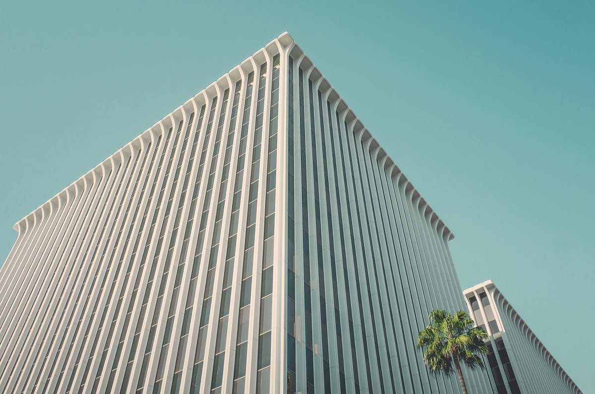 architecture white building beside tree during daytime skyscraper