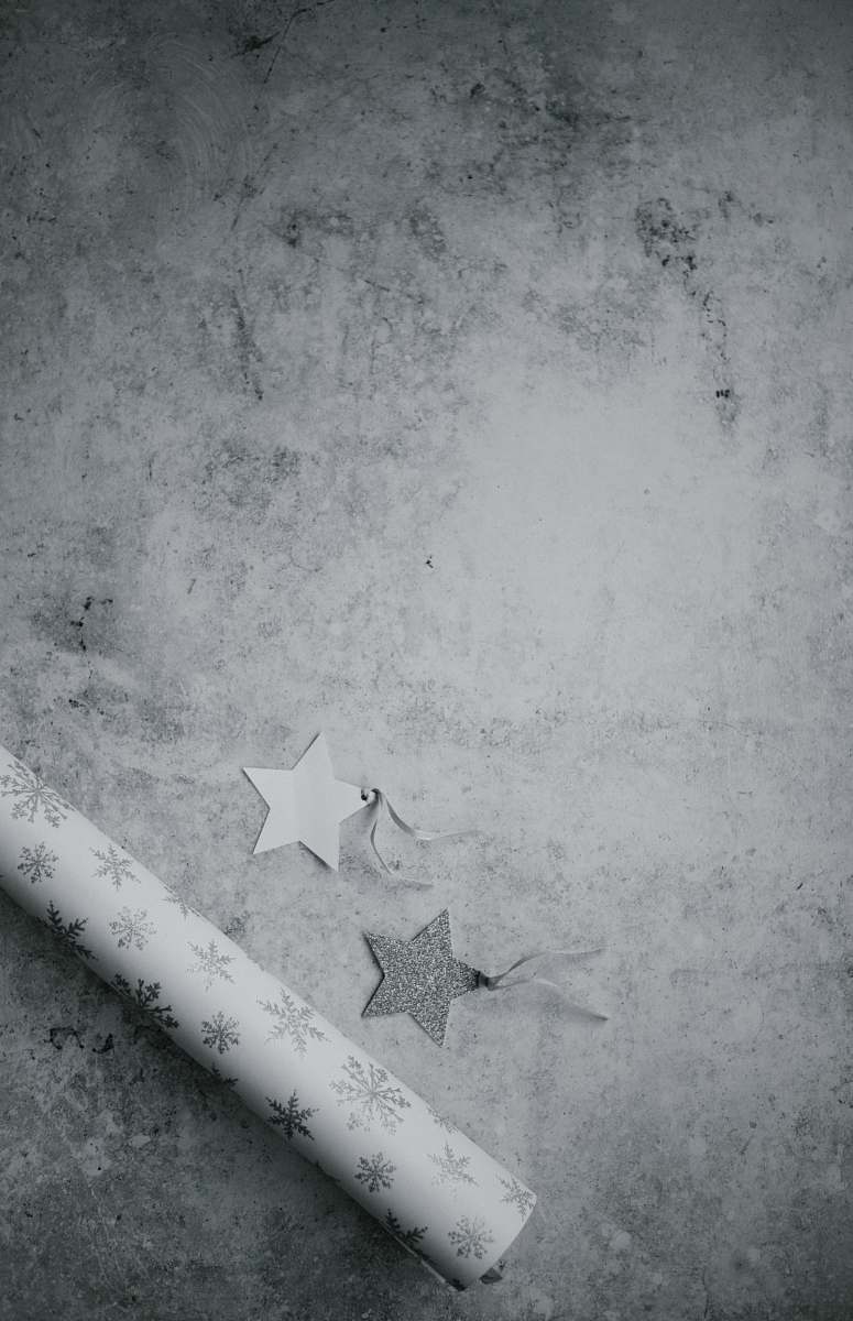 grey grayscale photo of star mat stars