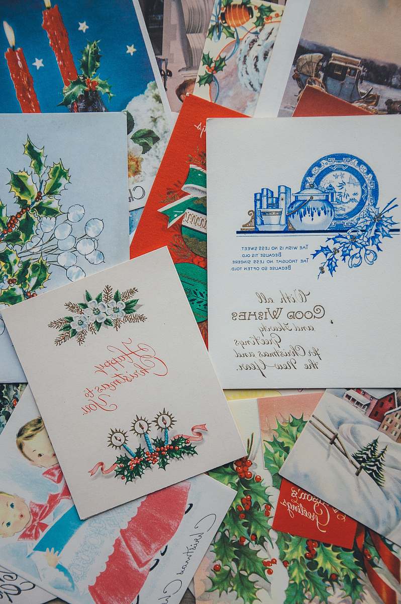 envelope Happy Christmas gift card mail