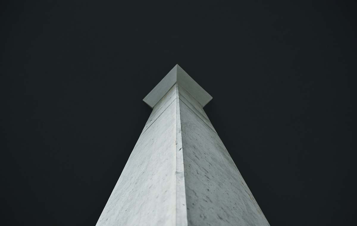 architecture worm's-eye photography of white monument tower