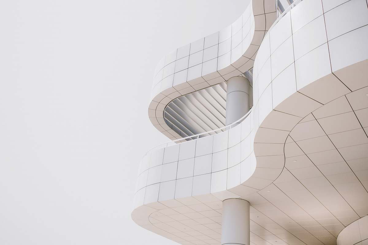 architecture worm's-eye view photography of concrete building building
