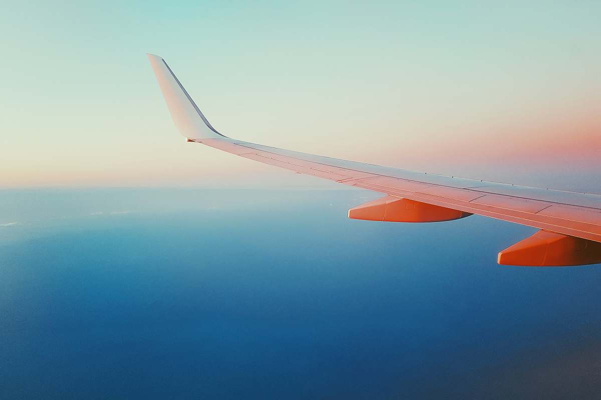glider aerial photography of airplane aircraft