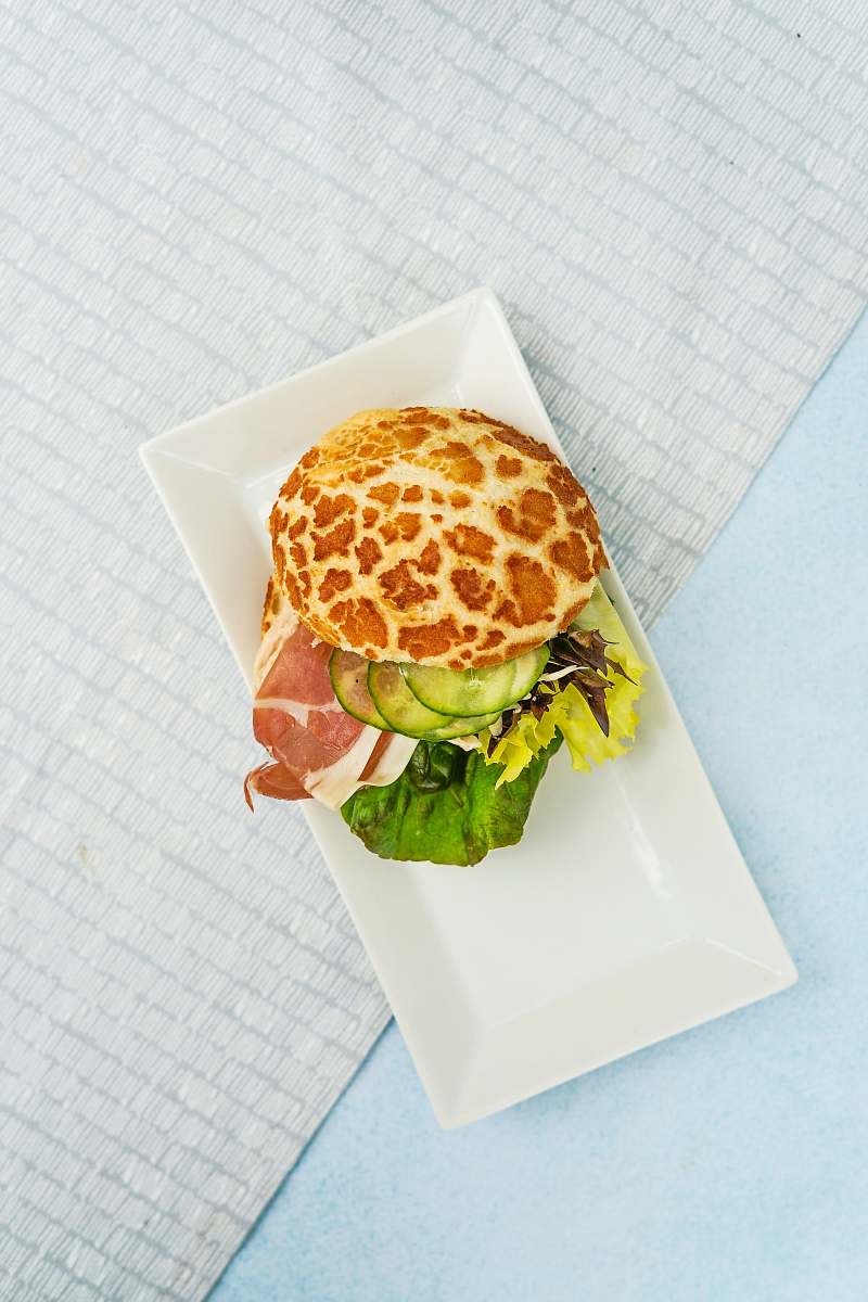 london flat-lay photo of pancake with bacon united kingdom