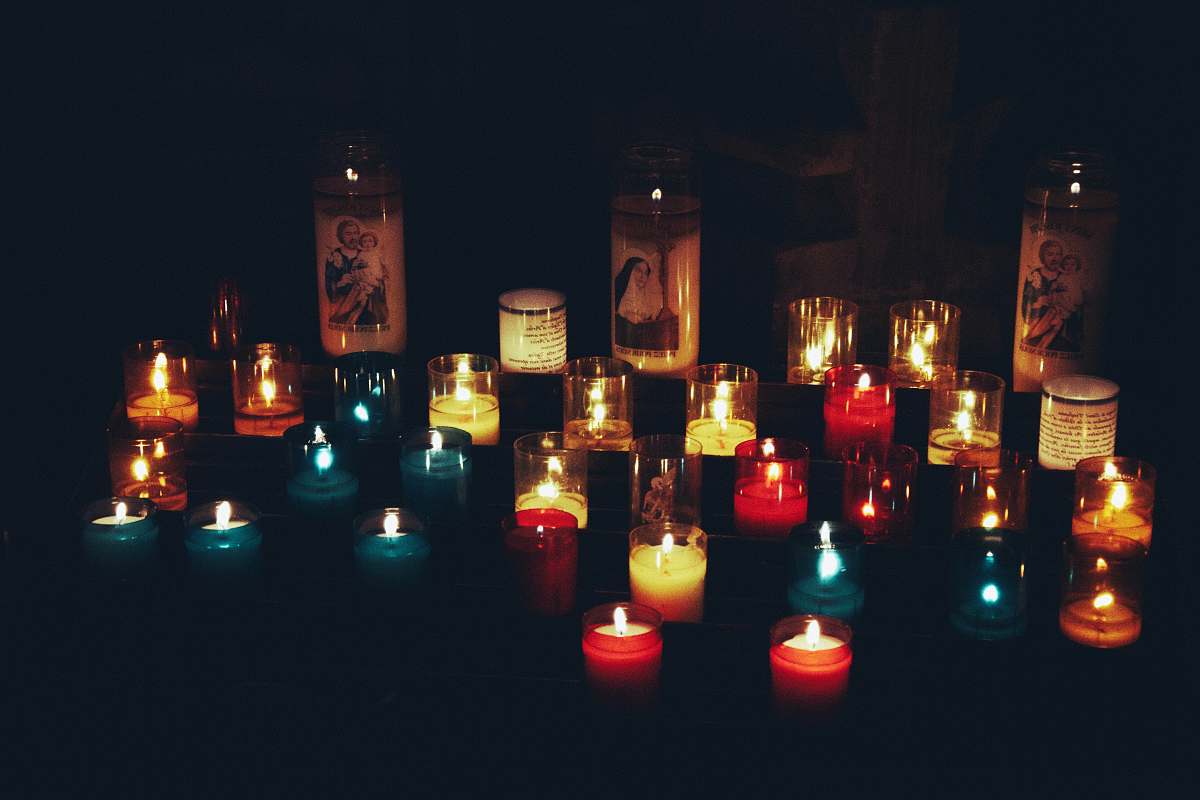 fire assorted-color tealight candles alcohol
