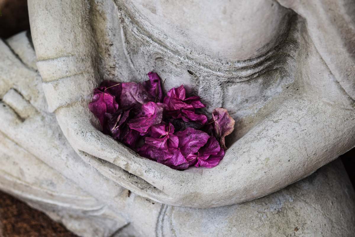 meditation concrete statuette website