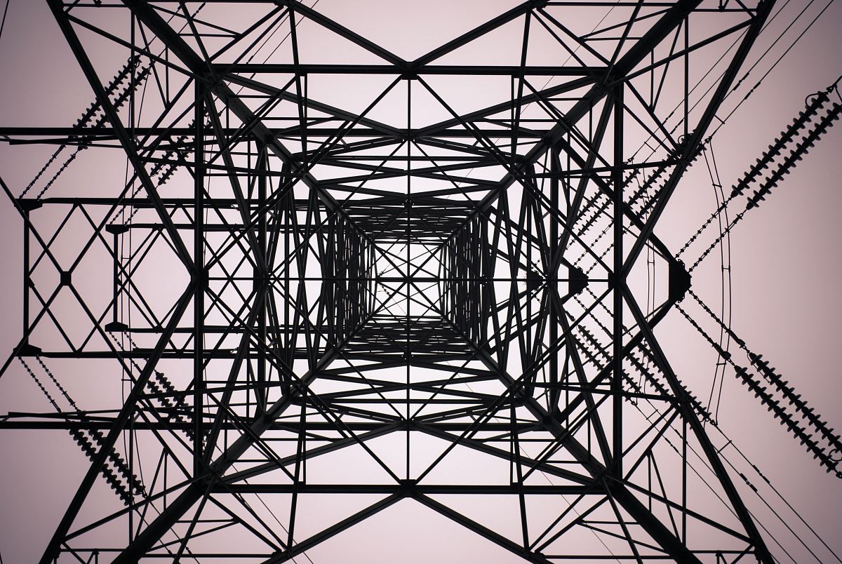 black electrical tower