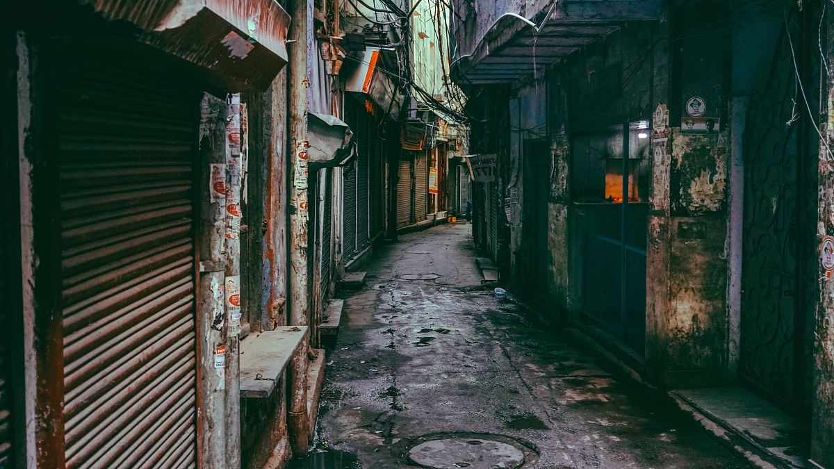empty street road
