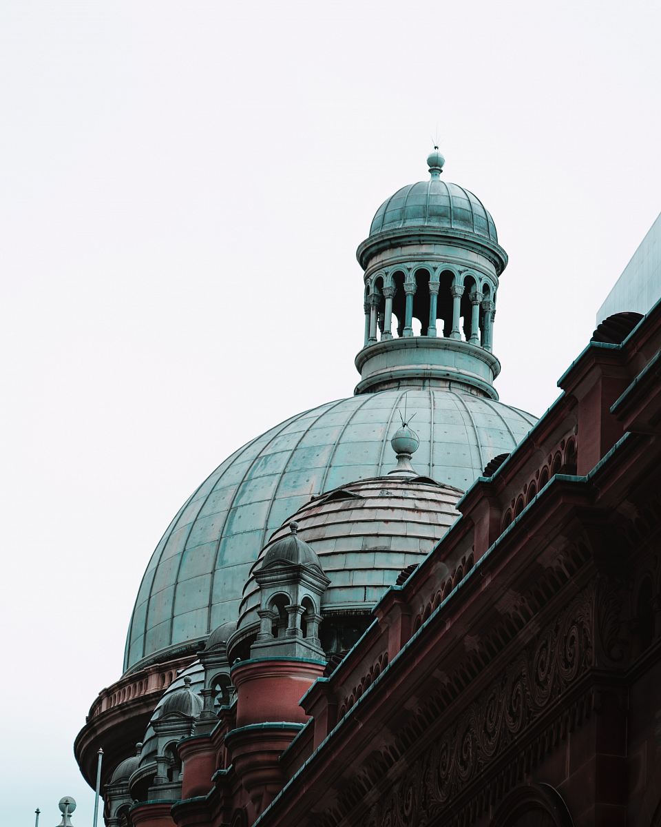 low-angle photography of dome building