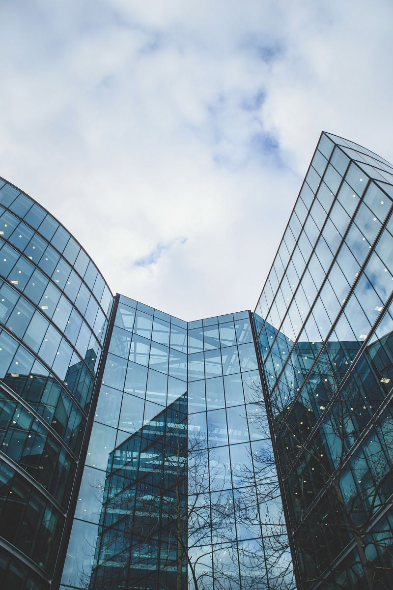 low angle photography of high-rise building