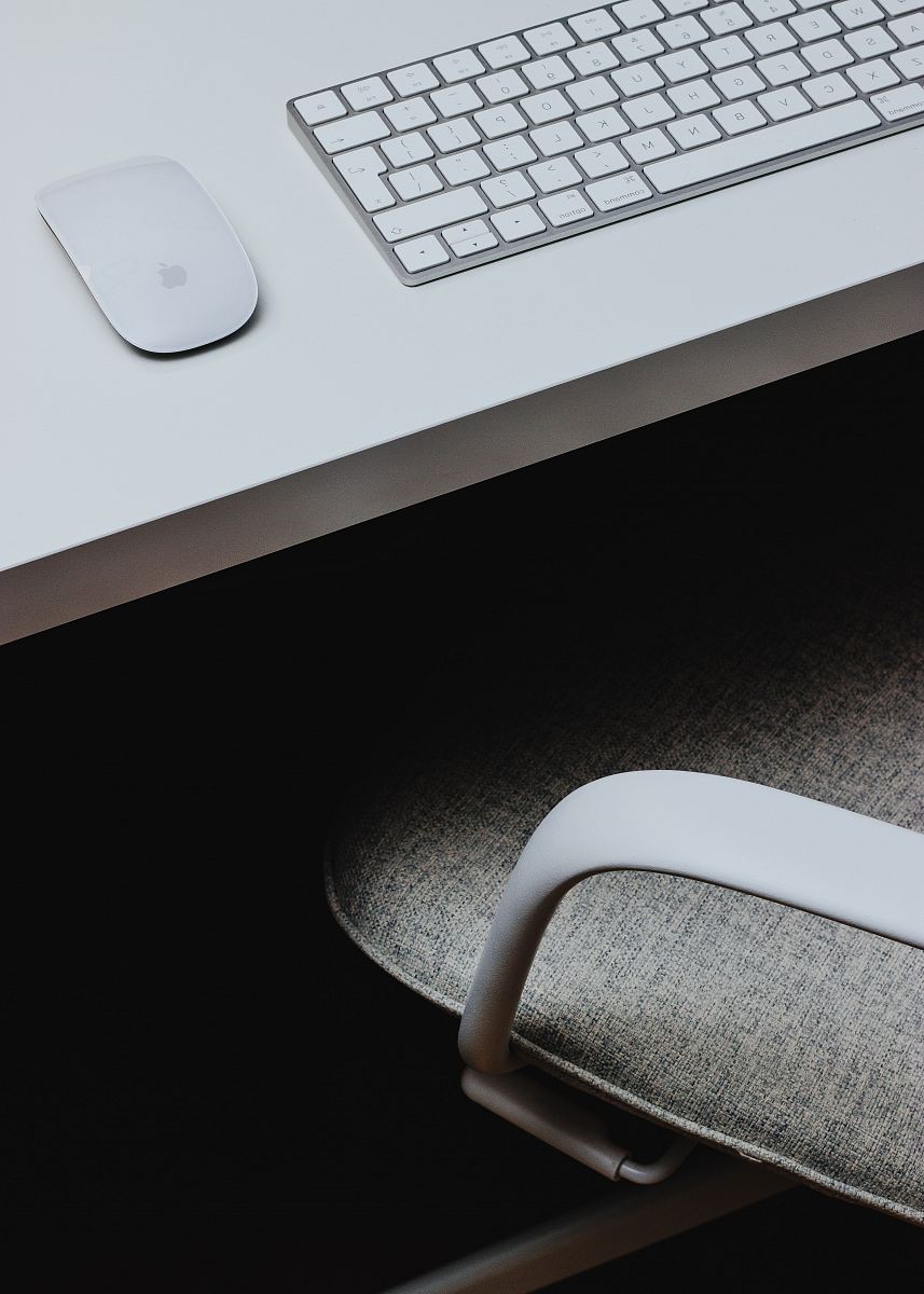 Magic Mouse and Magic Keyboard on table