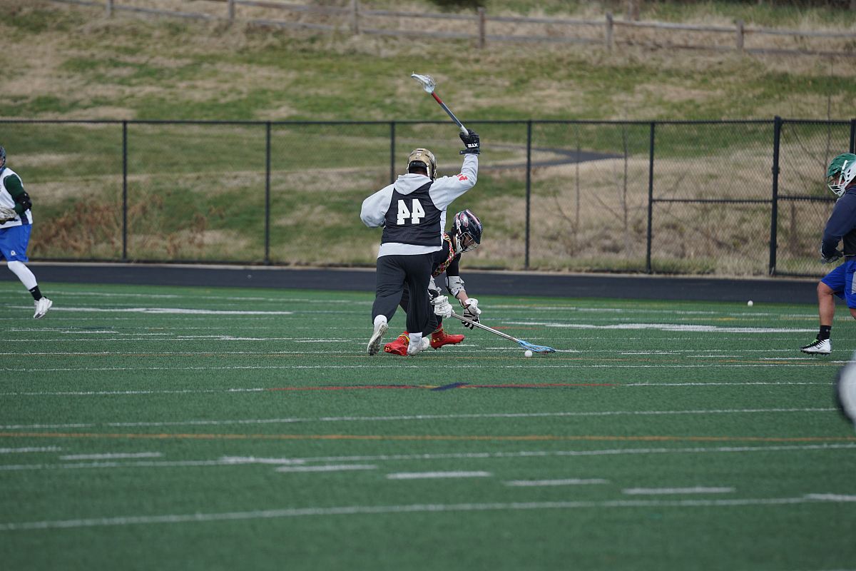people playing on lacrosse inside green field