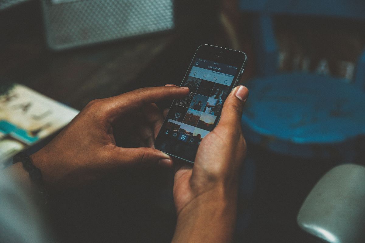 person browsing on his/her phone