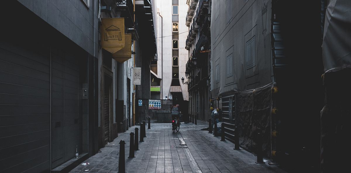 person walking on street