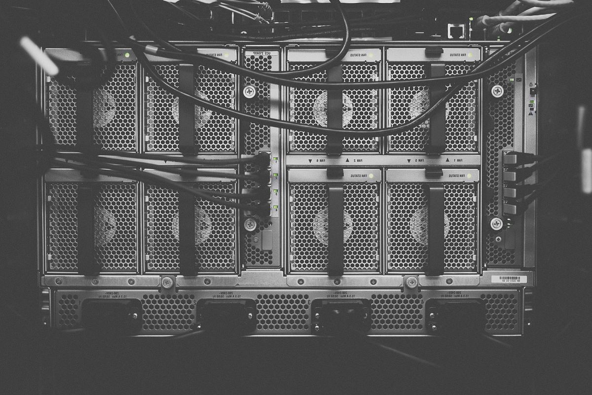 photo of computer cables